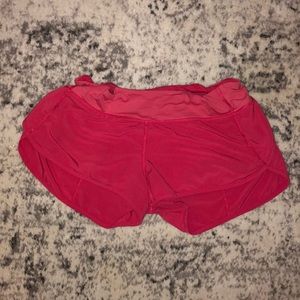 COPY - pink luluemon speed up short 2.5